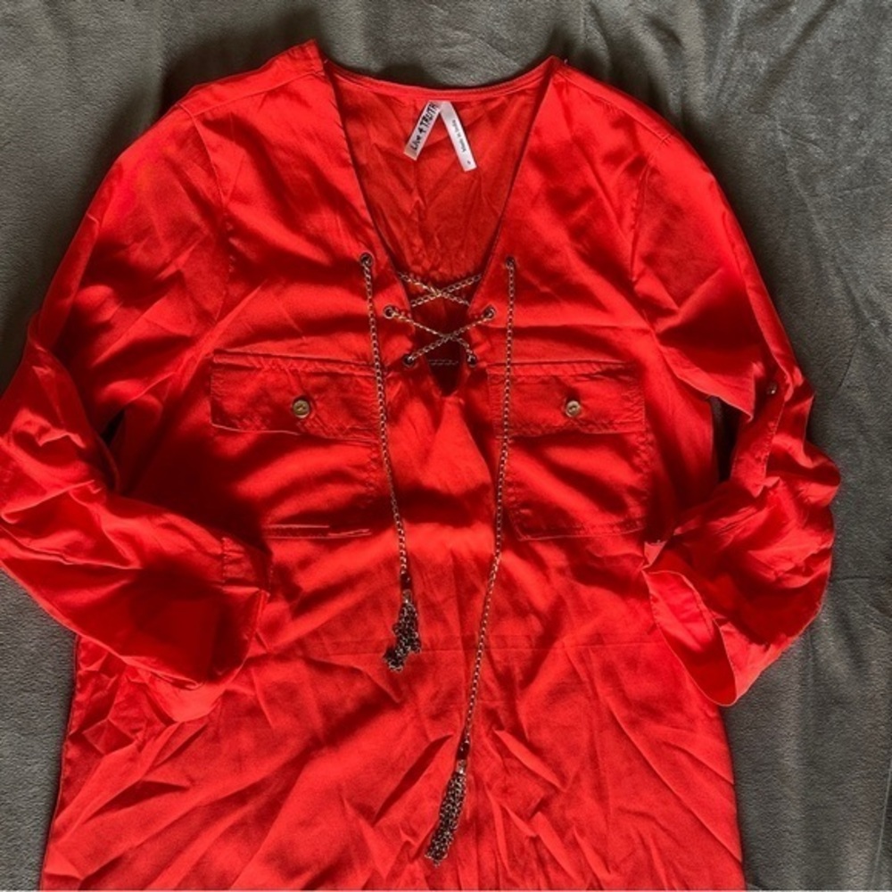 Live 4 Truth Scarlet Red Blouse